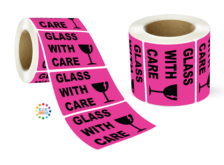 Glass with care - Label Roll