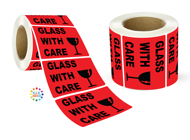 Glass with care - Label Roll