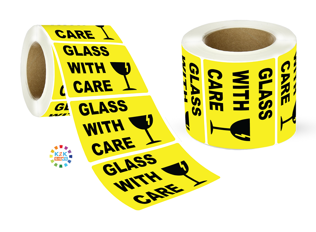Glass with care - Label Roll