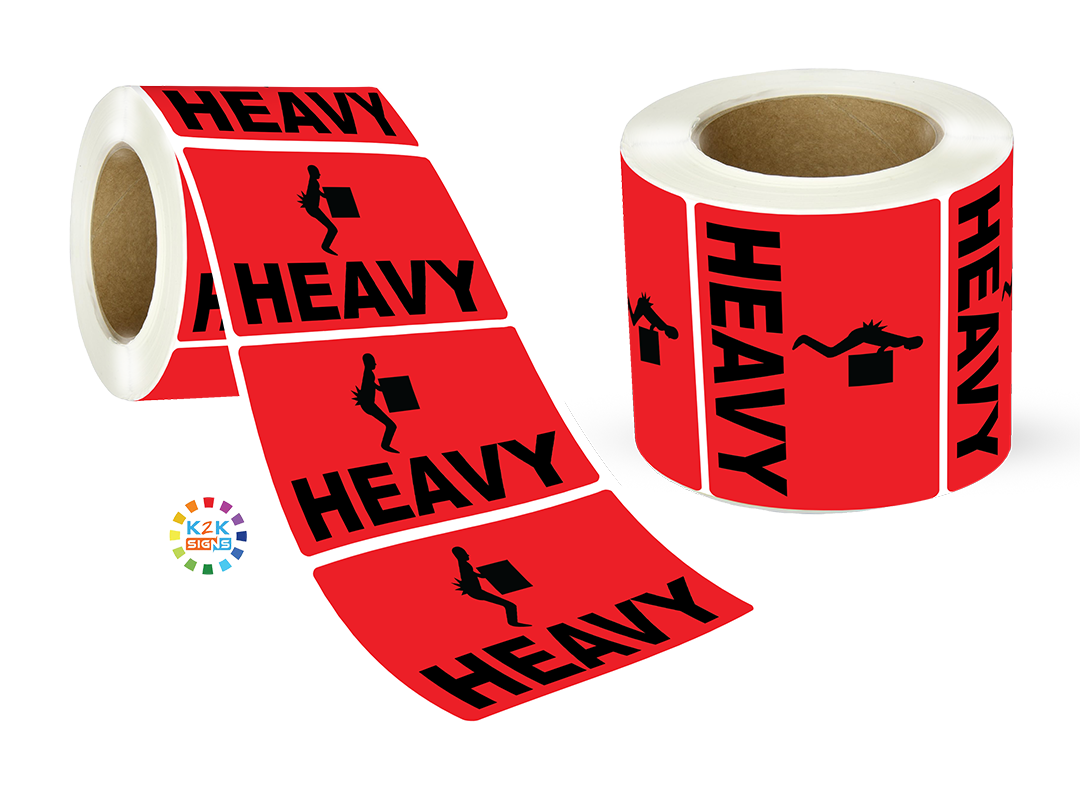 Heavy Label Designs Heavy - Label Roll | K2K Signs Australia