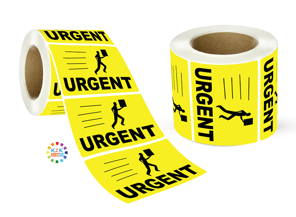 Immediate Labelling Urgent - Label Roll | K2K Signs Australia