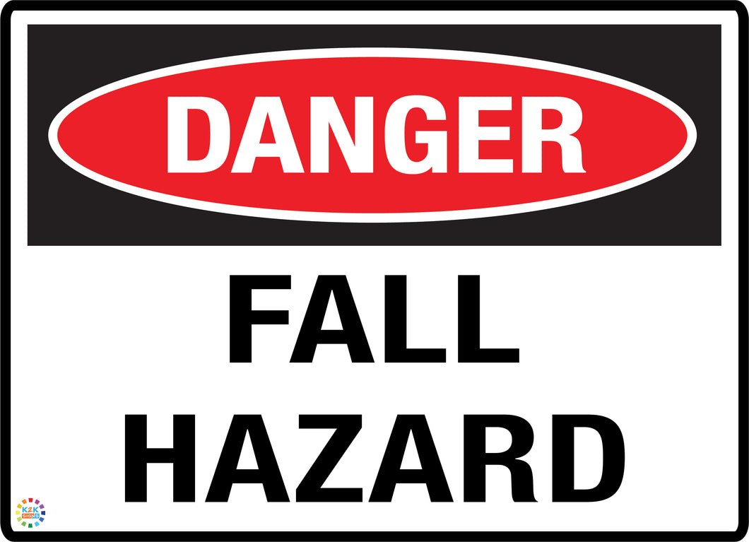 Danger Fall Hazard