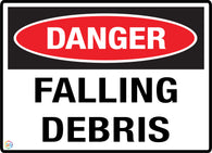 Danger Falling Debris Sign