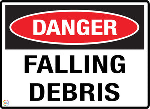 Danger Falling Debris Sign