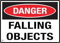 Danger Falling Objects Sign