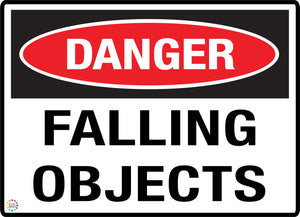 Danger Falling Objects Sign