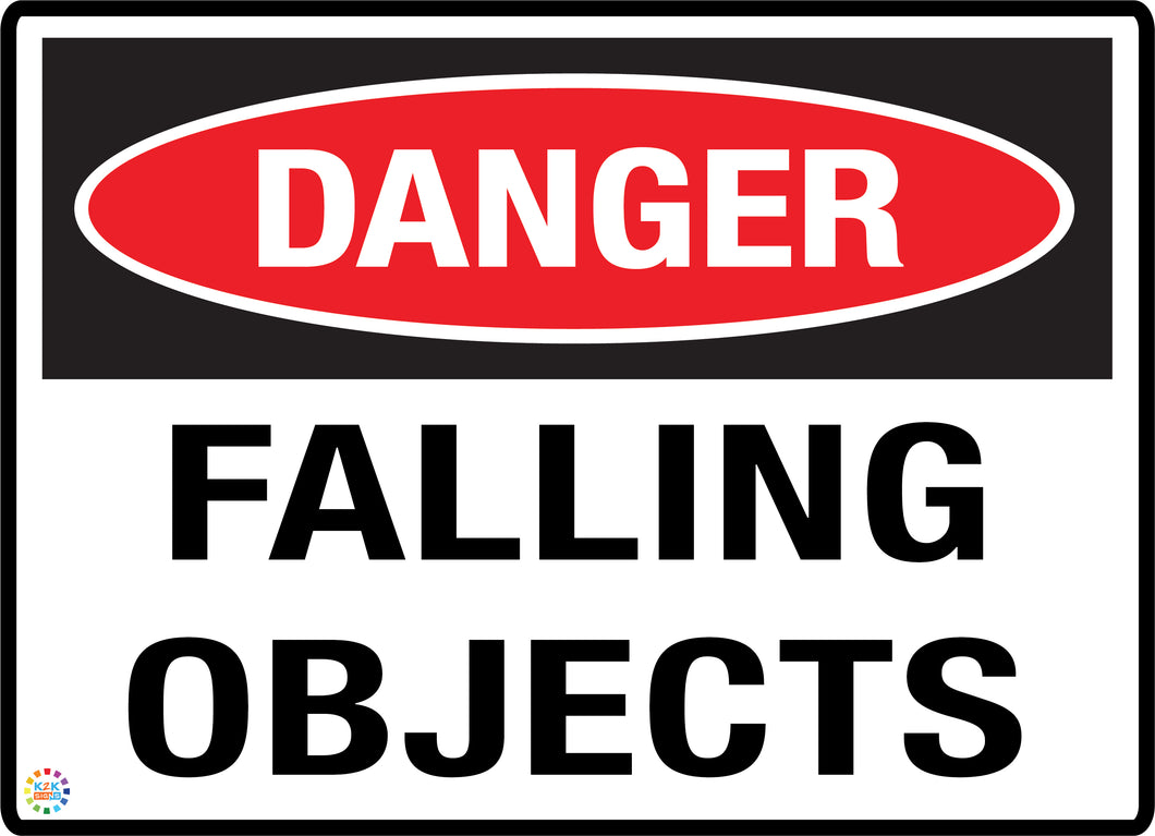 Danger Falling Objects Sign