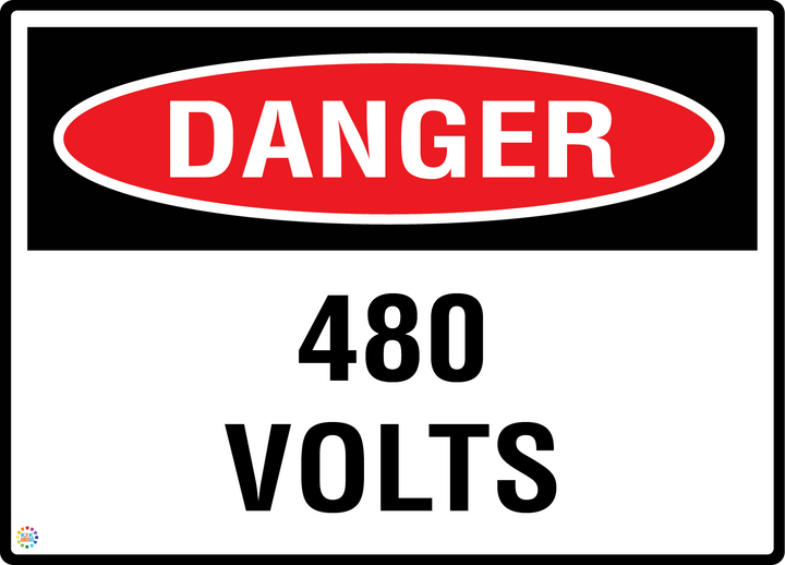 Danger - 480 Volts Sign