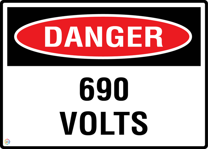 Danger - 690 Volts Sign