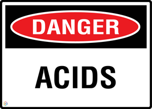 Danger - Acids Sign