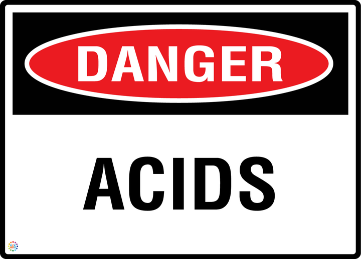 Danger - Acids Sign