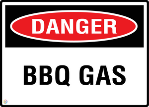 Danger - BBQ Gas Sign