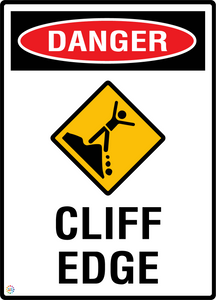 Danger - Cliff Edge Sign