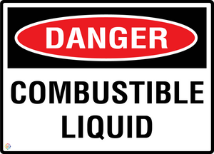 Danger - Combustible Liquid Sign