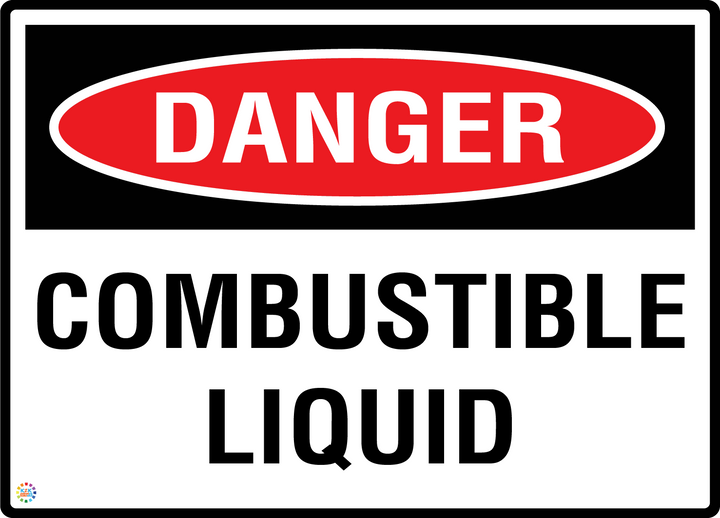 Danger - Combustible Liquid Sign