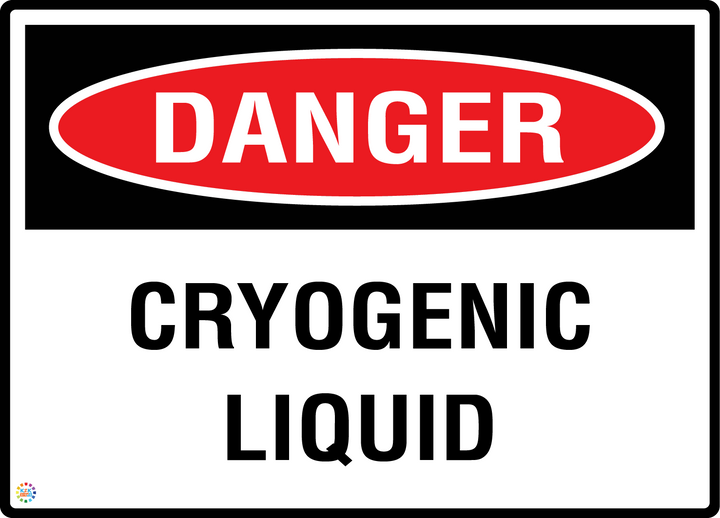 Danger - Cryogenic Liquid Sign
