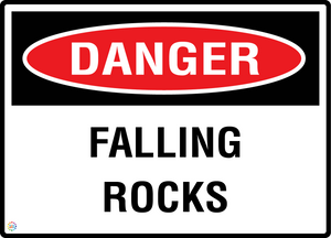 Danger - Falling Rocks Sign