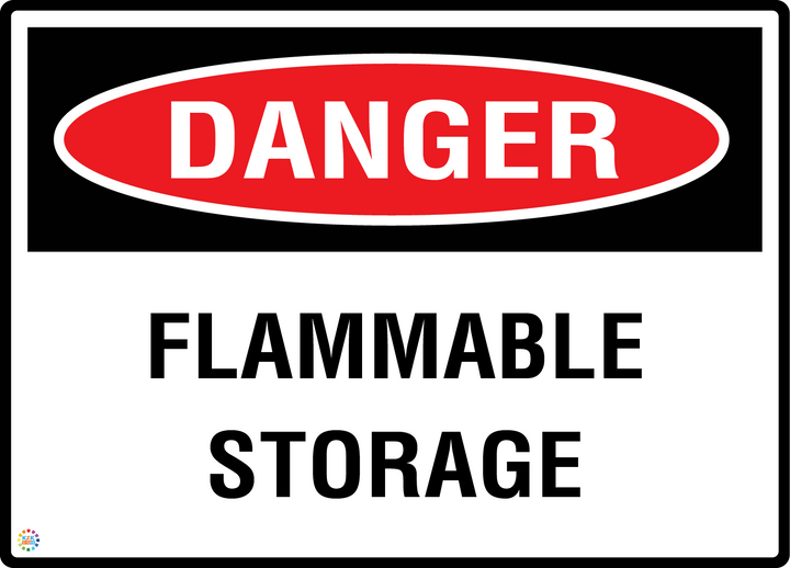 Danger - Flammable Storage Sign