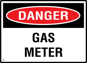 Danger - Gas Meter Sign