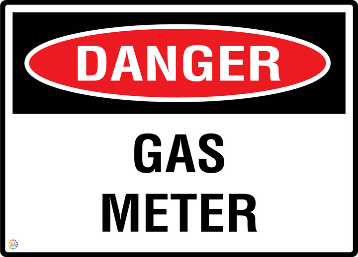 Danger - Gas Meter Sign