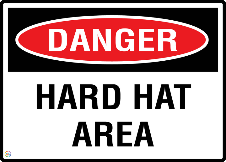 Danger - Hard Hat Area Sign