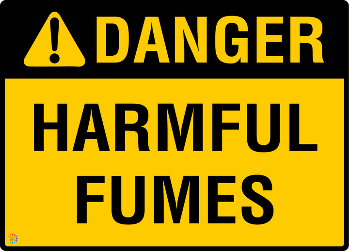 Danger - Harmful Fumes Sign