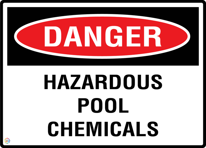 Danger - Hazardous Pool Chemicals Sign