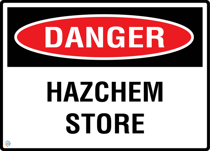 Danger - Hazchem Store Sign
