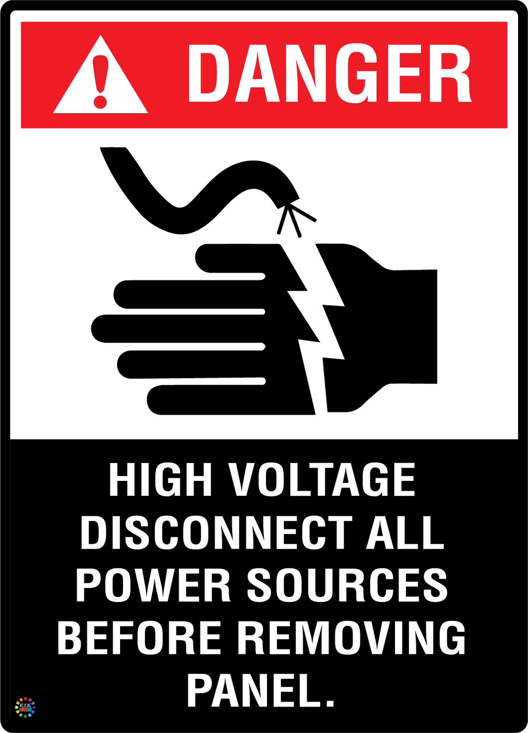 Danger - High Voltage - Disconnect All Power Sources Before Removing ...