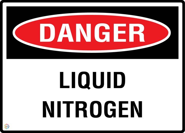 Danger - Liquid Nitrogen Sign