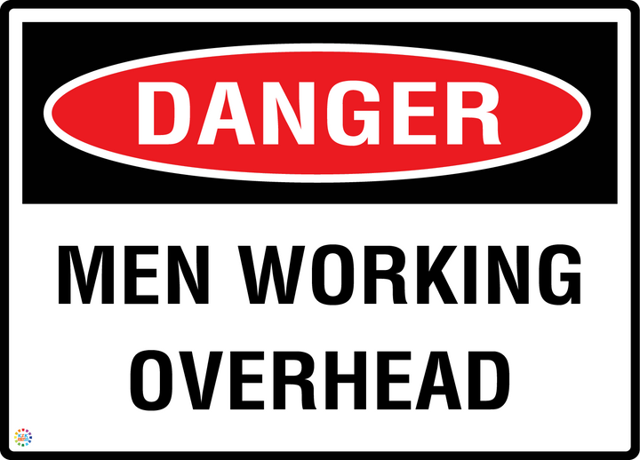 Danger - Men Working Overhead Sign