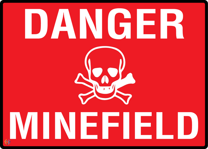 Danger - Minefield Sign