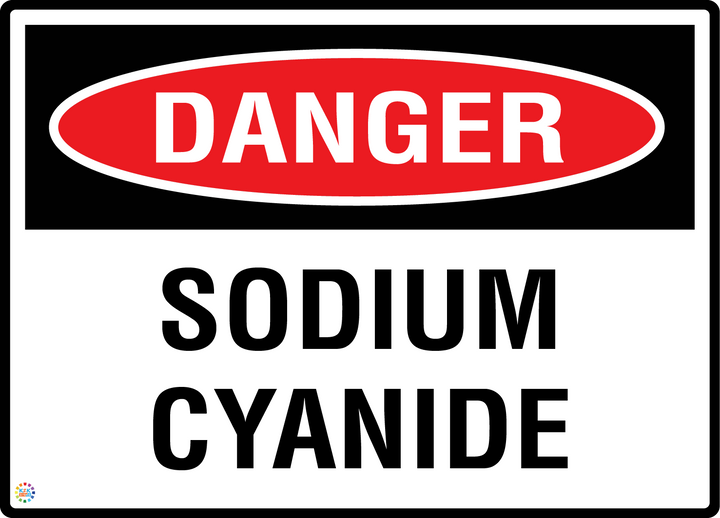 Danger - Sodium Cyanide Sign