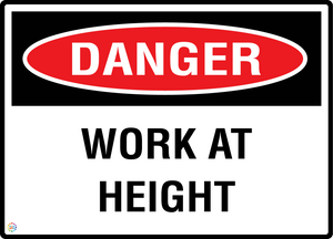 Danger - Work At Height Sign