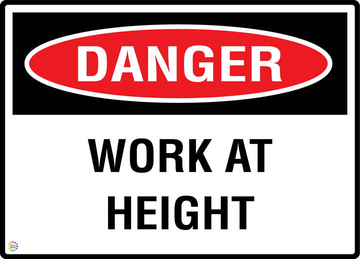 Danger - Work At Height Sign