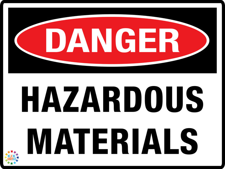 Danger Hazardous Materials Sign