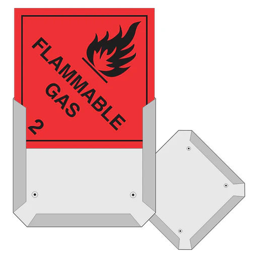 Dangerous Goods Hazchem Diamond Placard Holder Example