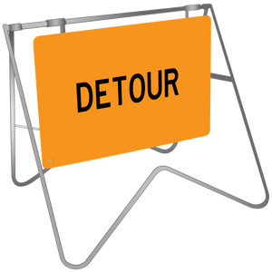 Detour - Swing Stand & Sign