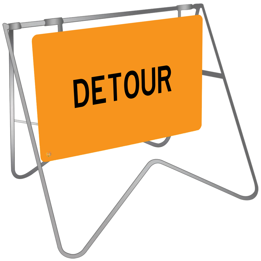 Detour - Swing Stand & Sign
