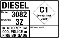 Diesel Combustible Liquid Signage