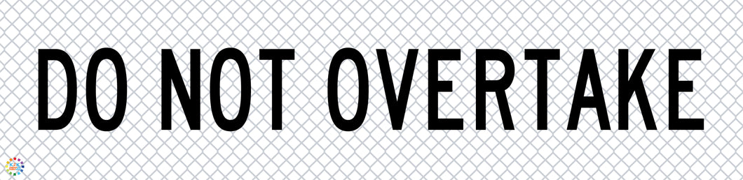Do Not Overtake - Multi Message Temporary Road Traffic Signae