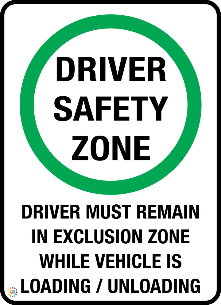 Driver Safety Zone Sign | K2K Signs Australia