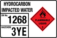Hydrocarbon Impacted Water (Storage Panel/Sign)