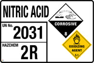 Nitric Acid (Storage Panel/Sign)