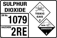 Sulphur Dioxide (Storage Panel/Sign)
