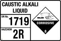 Caustic Alkali Liquid Sign