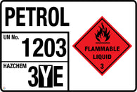 Petrol (Storage Panel/Sign)