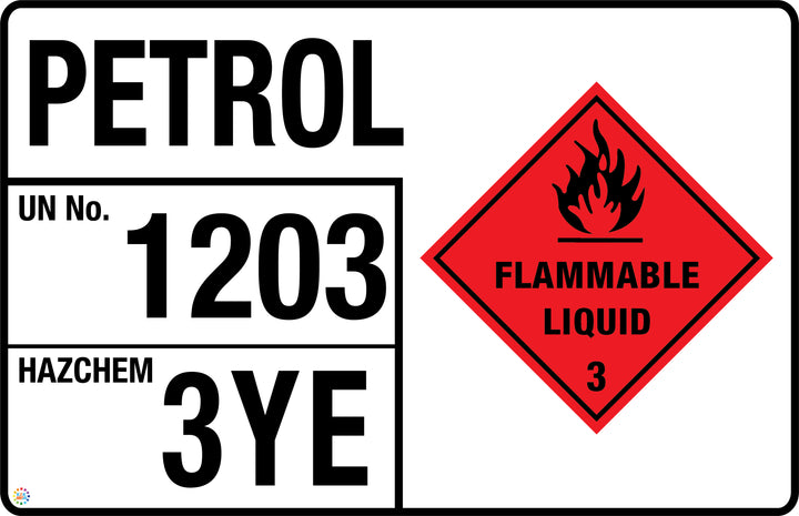 Petrol Hazchem Panel Sign