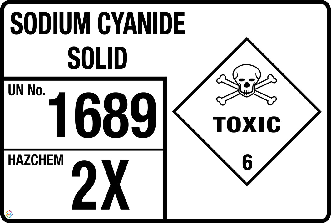 Sodium Cyanide Solid (Storage Panel/Sign)