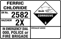 Ferric Chloride (Transport Panel/Sign)